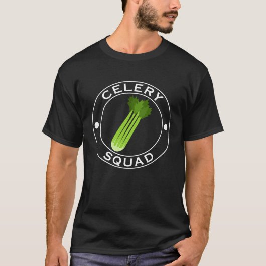 Celery Squad Ironic Saying Team Leek Vegetables T-Shirt (Vorderseite)