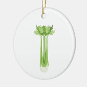 Celery Stalk Keramik Ornament (Links)