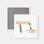 Celery Stalker und Hübsche Erbsen Magnet (Vorderseite/Rückseite)