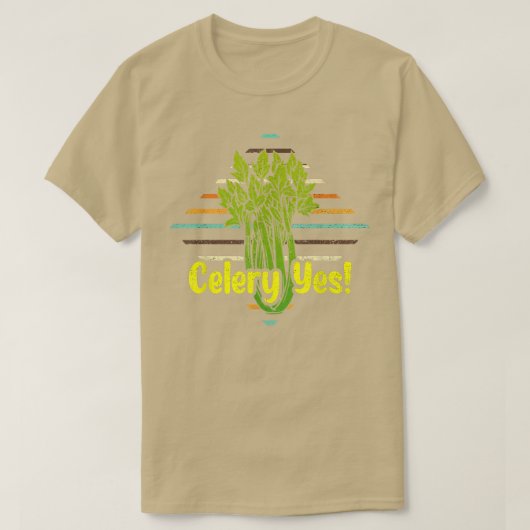 Celery Yes Funny Gemüsegärtner T - Shirt (Design vorne)