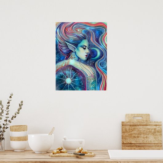 Celesta Fantasy Art Celestial Fairy Poster (Küche)
