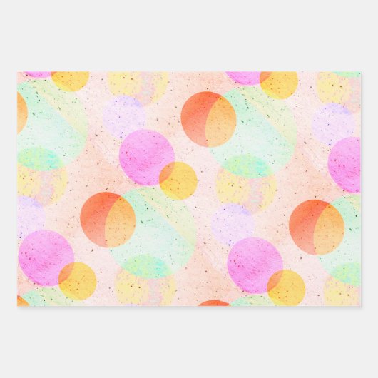 Celesta Pastelle Geschenkpapier Set (Vorderseite)