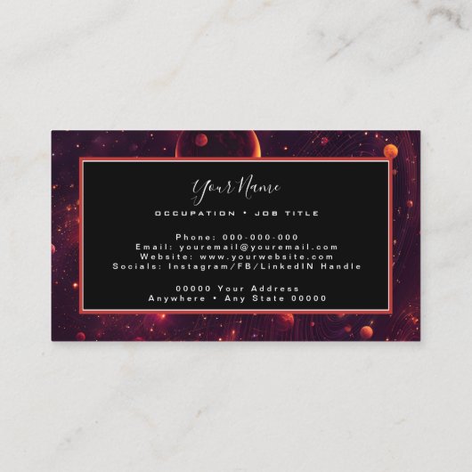 Celestara Whisper Visitenkarte (Rückseite)