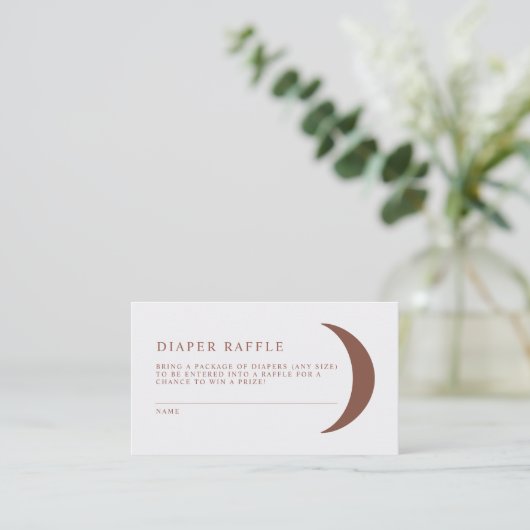 CELESTE Bohemisch Moon Diaper Raffel Ticket Game (Stehend Vorderseite)