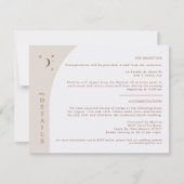 CELESTE Boho Moon & Stars Terracotta Details Karte (Vorderseite)