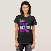 Celeste Eat Sleep Be Repeat Celeste T-Shirt (Vorne ganz)