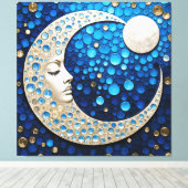 Celeste : Frau auf dem Mond Leinwanddruck (Insitu (Holzboden))