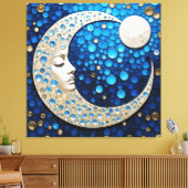 Celeste : Frau auf dem Mond Leinwanddruck (Insitu (Wohnzimmer))