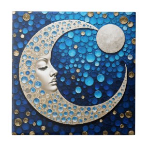 Celeste: Frau im Mond Fliese