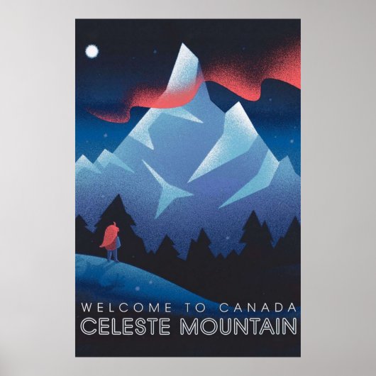 Celeste Game Mountain Poster (Vorne)