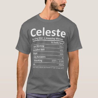 Celeste Nutrition Personalisierter Name Lustige Fr T-Shirt