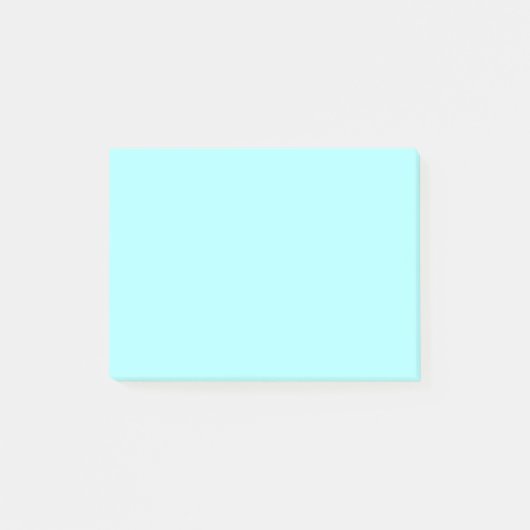 Celeste Solid Color Post-it Klebezettel (Vorderseite)