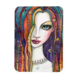 Celestia Bohemian Beauty Kunst von Molly Harrison Magnet