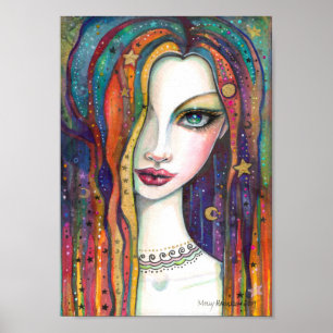 Celestia Bohemisch Celestial Girl von Molly Harris Poster