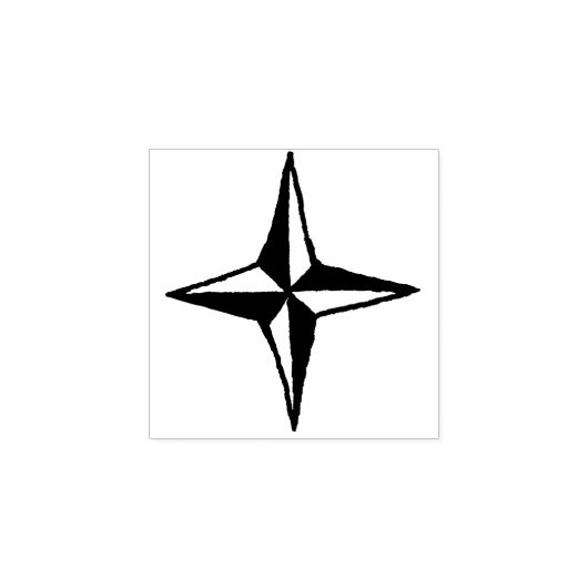 Celestial 4 Branch Star Journaling Scrapbooking Gummistempel (Prägung)