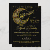 Celestial 50. Geburtstagsparty Einladung (Vorne/Hinten)