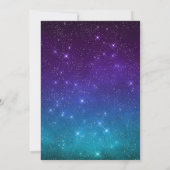 Celestial A Liebe geschrieben in der Sternenhochze Einladung (Rückseite)