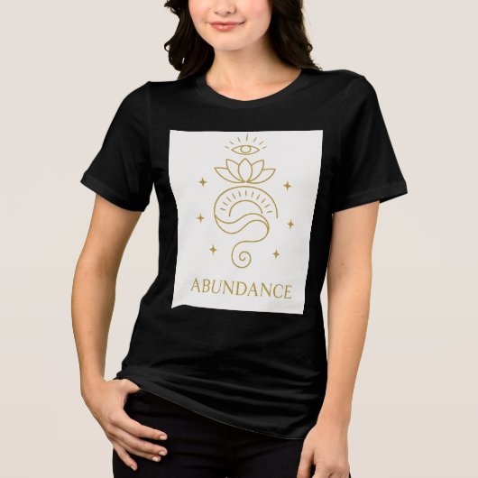 Celestial Abundance - Ein Hochvibrierendes Symbol Tri-Blend Shirt (Vorderseite)