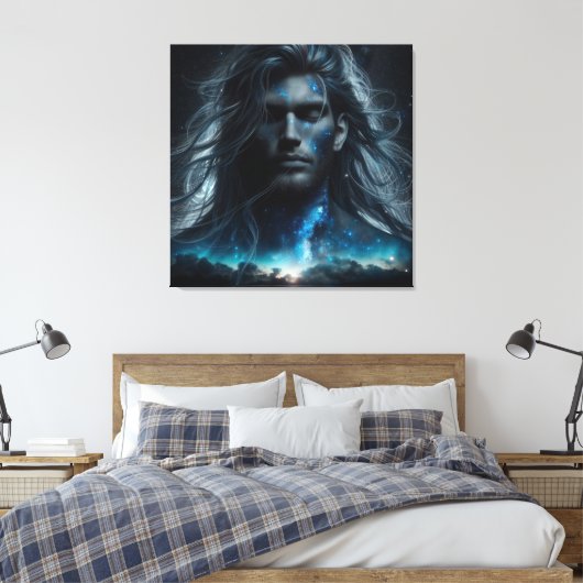 Celestial Adonis Leinwanddruck (Insitu (Schlafzimmer))