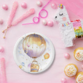 Celestial Adventure: Hot Air Balloon Baby Shower Pappteller (Party)