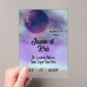 Celestial-Akronylic-Hochzeitseinladung Acryleinladungen (Insitu (Handheld))