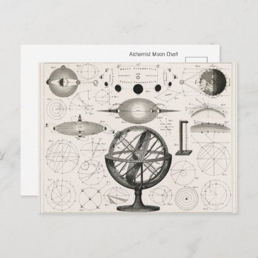 Celestial Alchemist Moon Postkarte (Vorne/Hinten)