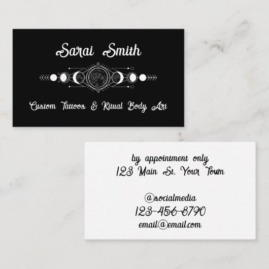 Celestial Alchemy Visitenkarte (Vorne/Hinten)