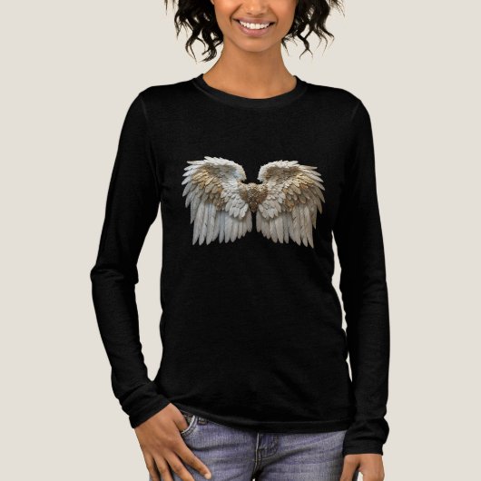 Celestial Angel Wing Tri-Blend Shirt (Vorderseite)
