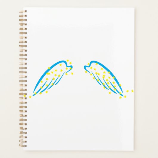 Celestial Angel Wings with Sparkling Stars Planer (Vorderseite)