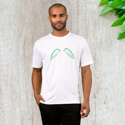 Celestial Angel Wings with Sparkling Stars T-Shirt