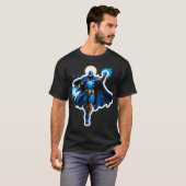 Celestial Arc Knight – Blue Energy Ascension T-Shirt (Vorne ganz)