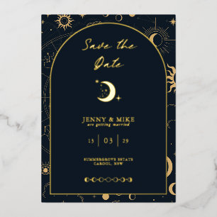 Celestial Arch Save the Date Folieneinladung