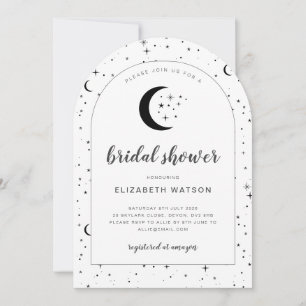 Celestial Arched Bridal Dusche Einladung