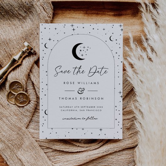 Celestial Arched Save the Date