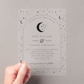 Celestial Arched Wedding Einladung (Insitu (Handheld))