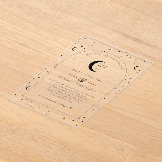 Celestial Arched Wedding Einladung (Ablage )