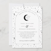 Celestial Arched Wedding Einladung (Vorderseite)