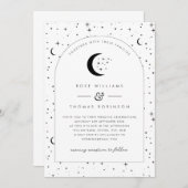 Celestial Arched Wedding Einladung (Vorne/Hinten)