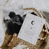 Celestial Arched Wedding Invitation Foto Einladung