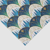 Celestial Art Deco Forest Holiday Seidenpapier (Ausschnitt)