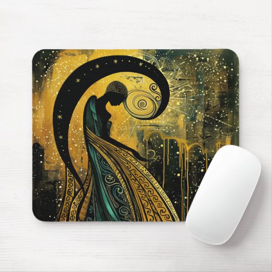 Celestial Art Nouveau #1 Mousepad (Mit Mouse)
