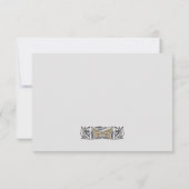 Celestial Art Nouveau Wedding RSVP Karte (Rückseite)