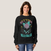 Celestial Art Setting Myself Free Open Hands Line Sweatshirt (Vorne ganz)