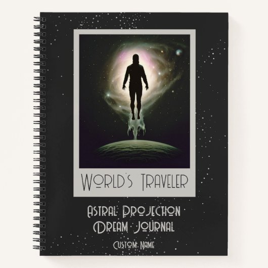 Celestial Astral Projection Universe Dream Journal Notizblock (Vorderseite)