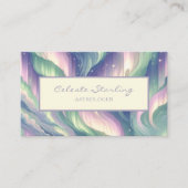 Celestial Astrologie Nordlichter Beruflich Visitenkarte (Vorderseite)