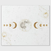 Celestial Astrology Pattern |Wrapping Paper Geschenkpapier (Flach)