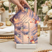 Celestial Astronaut Clouds Baby Shower Serviette