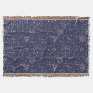 Celestial Astronomy Navy Muster Decke