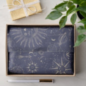 Celestial Astronomy Navy Muster Seidenpapier (Geschenk)