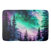 Celestial Aurora Borealis Northern Lights Vivid Badematte (Vorderseite)